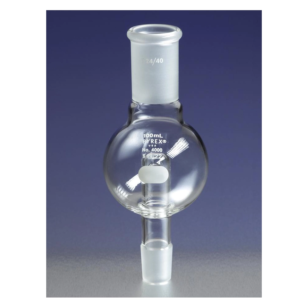 PYREX 250mL Rotary Evaporator Trap with 24/40 Standard Taper Inner and Outer Joints