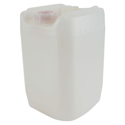 Carboy Baritainer, White wCap HDPE/K 20L, 1/EA