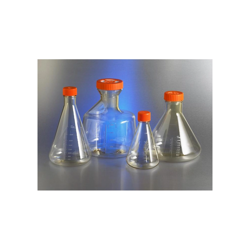 Corning 2L Polycarbonate Erlenmeyer Shake Flask with Vent Cap,Sterile,1/Bag,6/Case