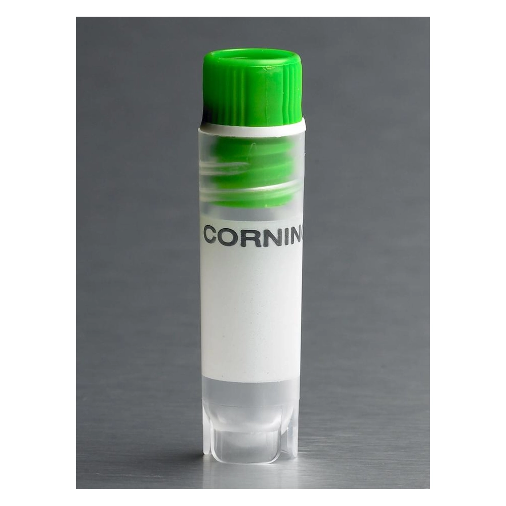 Corning 2mL Green Cap Internal Threaded Polypropylene Cryogenic Vial, Self-Standing with Round Bottom