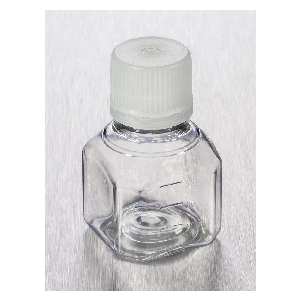 Corning Storage Bottle, 30mL with 18mm HDPE Screw Cap,PET,Sterile,Bulk,12/Tray, 120/Case