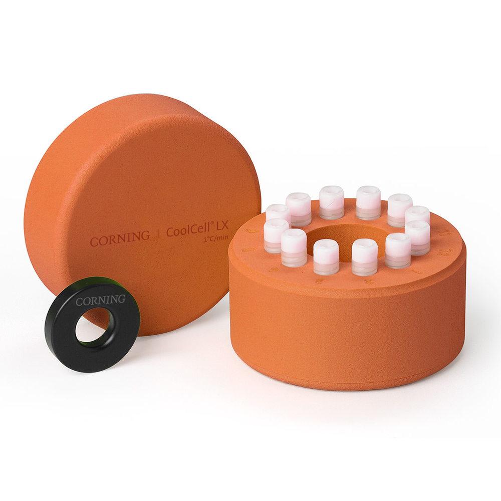 CoolCell LX, orange Cell Freezing Container, for 12 x 1ml or 2ml cryogenic vials