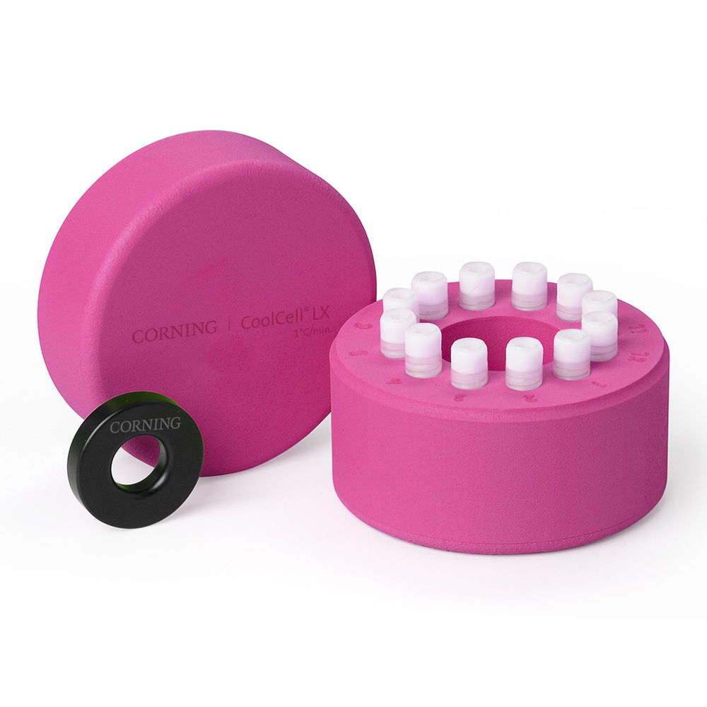 CoolCell LX, pink Cell Freezing Container, for 12 x 1ml or 2ml cryogenic vials