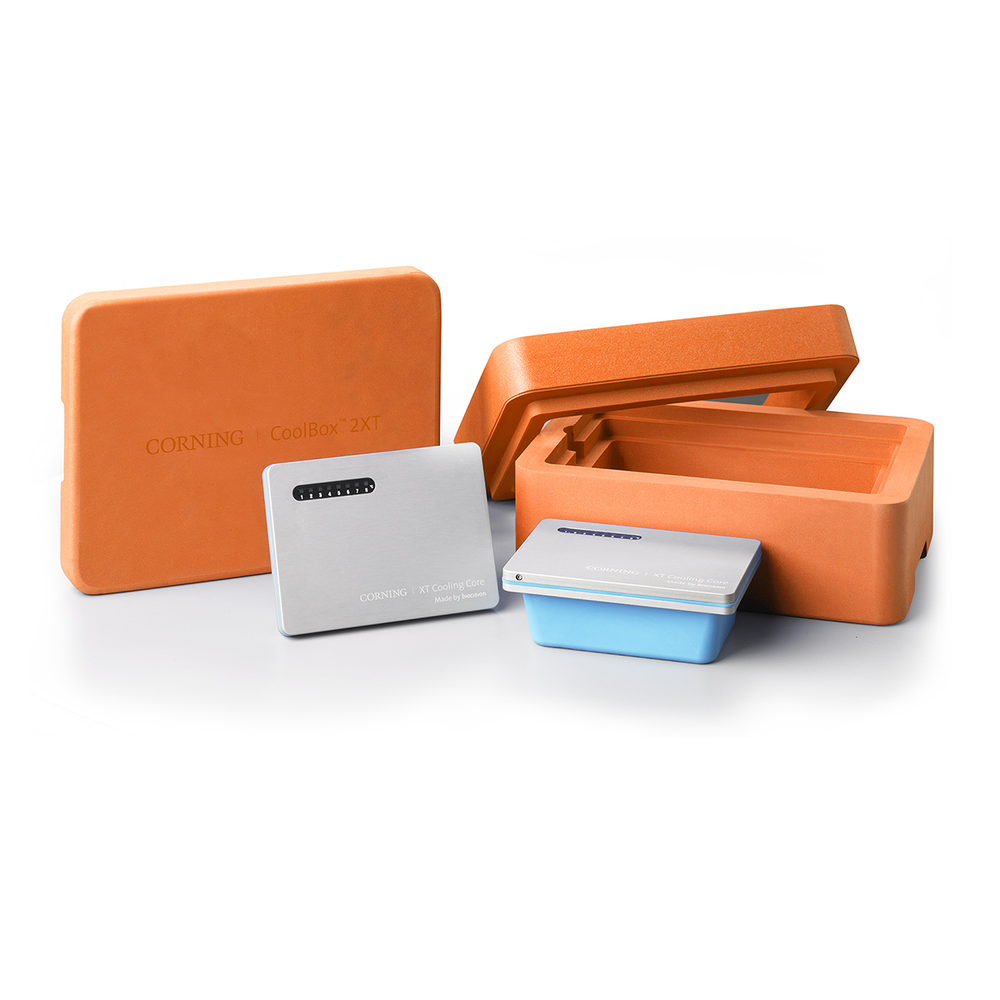 CoolBox 2XT, orange all-day cooling and freezing workstation, double capacity