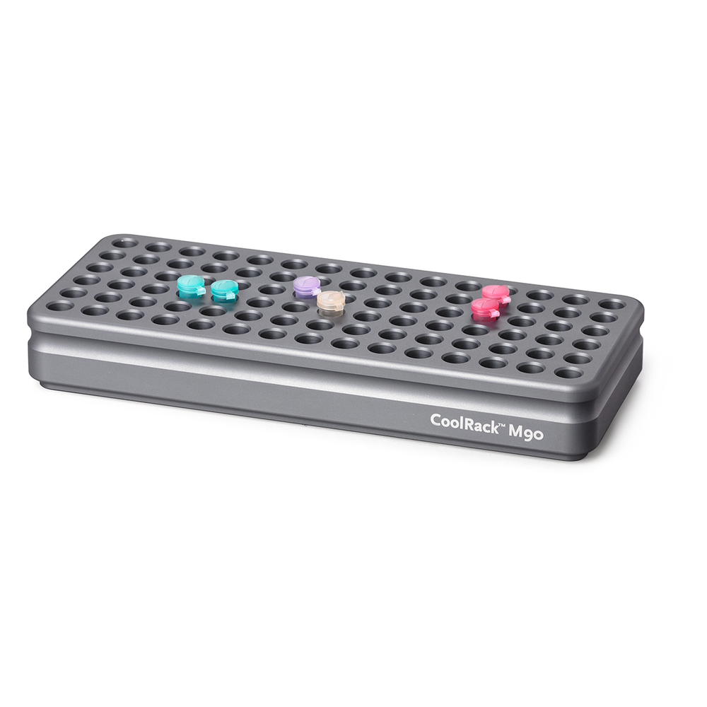 CoolRack M90, gray, holds 90 x 1.5 or 2ml microfuge tubes