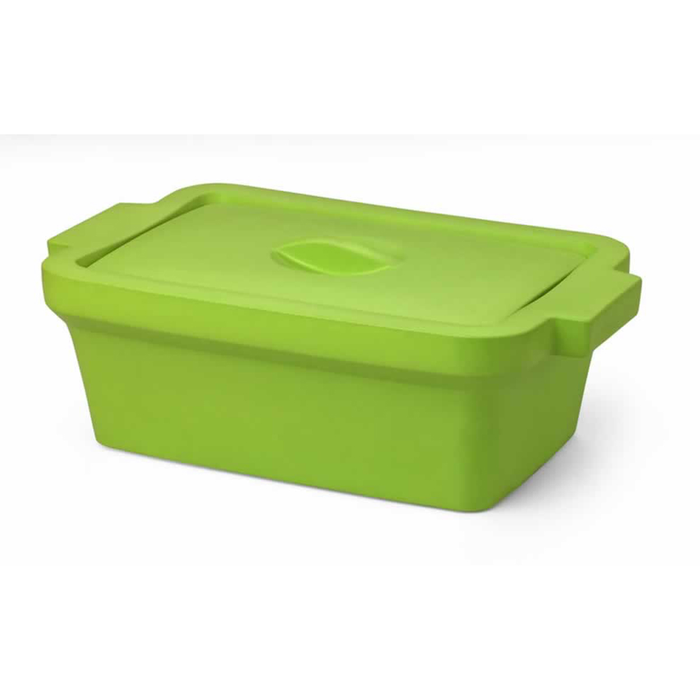 Ice pan, rectangular with lid, midi, 4L, lime green