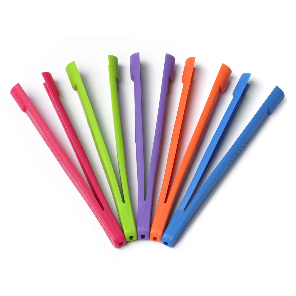 Cryogenic vial grippers, pack of 5, assorted colors