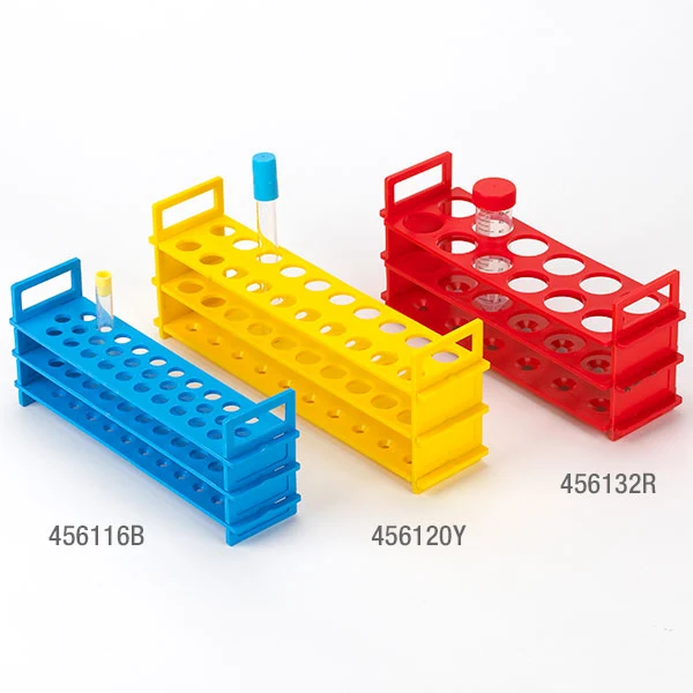Tube Stand, Reinforced PP, 32mm, 12-Place, White - CS/4