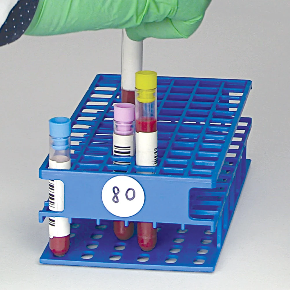 Wireless Tube Rack with RFID for CapTrack CT1 and CT2 models - Full size, 13mm, 72 place, Orange
