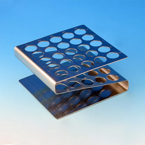 Rack, Tube, 12/13mm, 25-Place, Stainless Steel "Z" Shape - PK/1