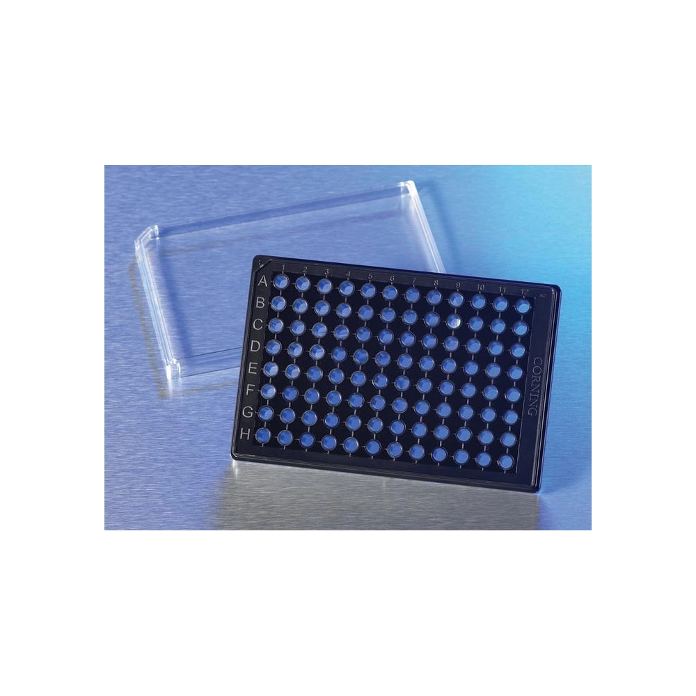 Corning 96 Well Half Area High Content Imaging Film Bottom Microplate, with Lid