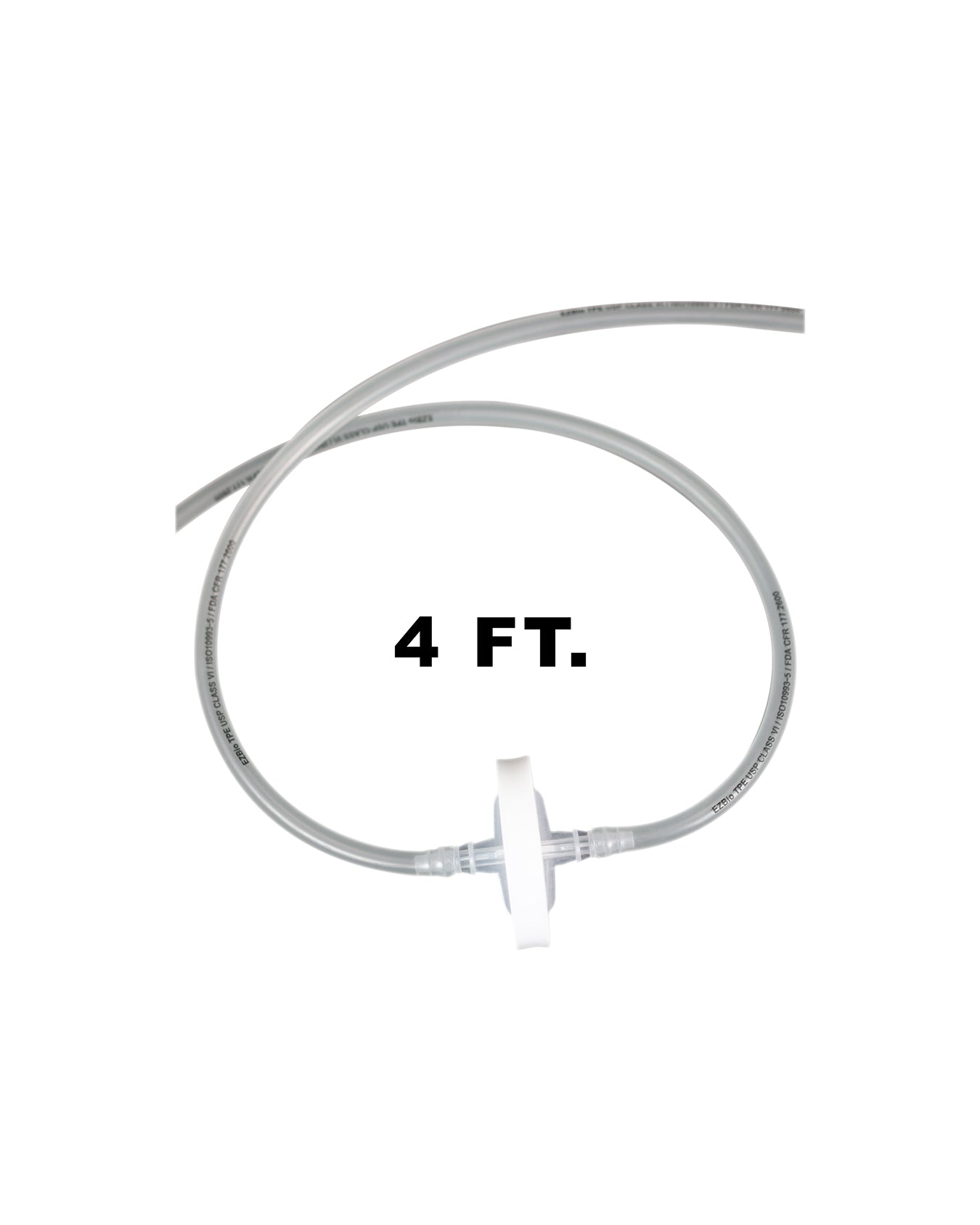 Vactrap™ 2 Tubing Extension, 4 feet (4'), with 0.2 µm PTFE Inline Vent Filter, 1/EA