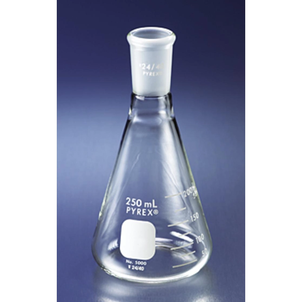 PYREX 125mL Narrow Mouth Erlenmeyer Flask with 24/40 Standard Taper Joint