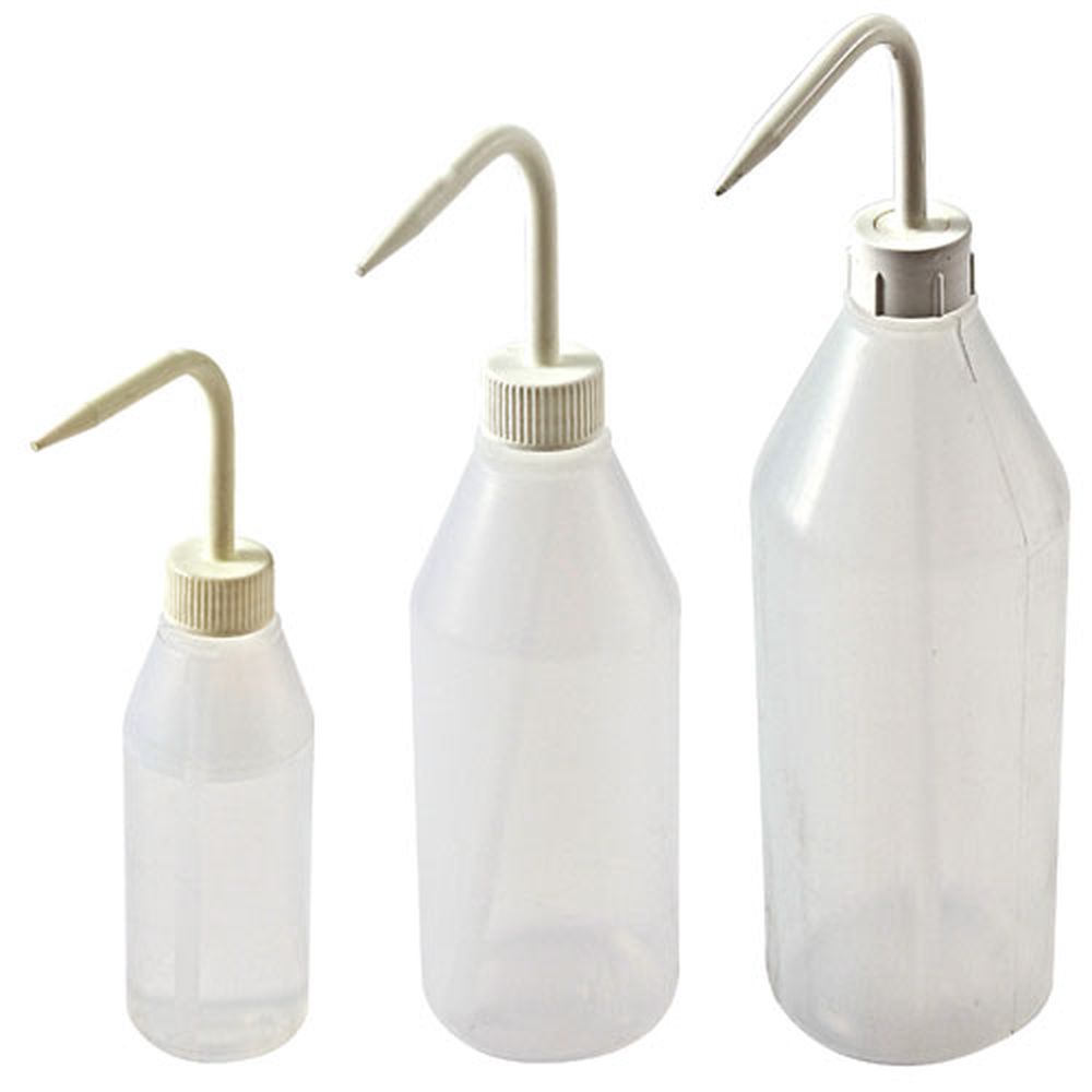 Washbottle Sloped NM White, LDPE 1000mL, 5/CS