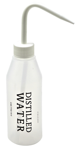 Washbottle Sloped NM Distilled, LDPE 250, 5/CS