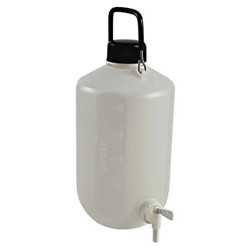 Carboy NM w Spigot, HDPE 5L, 1/EA