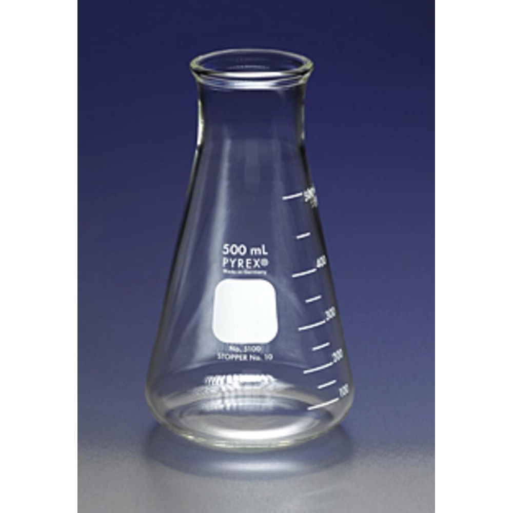 PYREX 2L Wide Mouth Erlenmeyer Flasks with Heavy Duty Rim