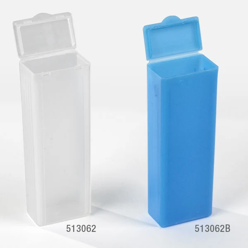 Slide Mailer, Polypropylene, Flip Top, for 5 Slides, Blue, 100/Pack, 10 Packs/Unit