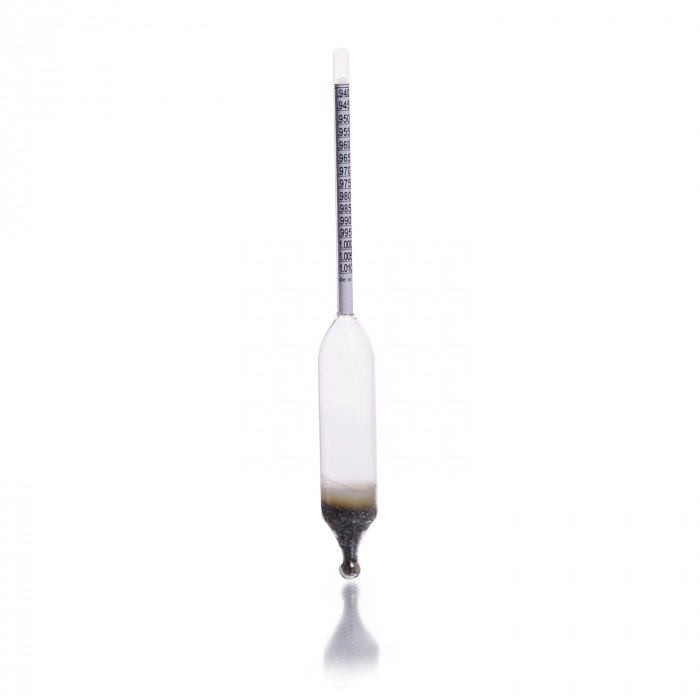 High Precision Specific Gravity Hydrometer, Tall Form SG 0.880-0.950 EA