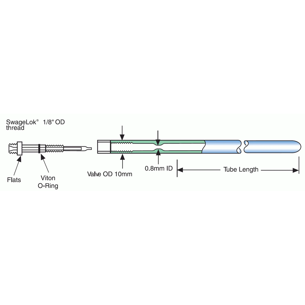 5MM MED WALL PRESSURE/VACUUM VALVE NMR TUBE 7LG
