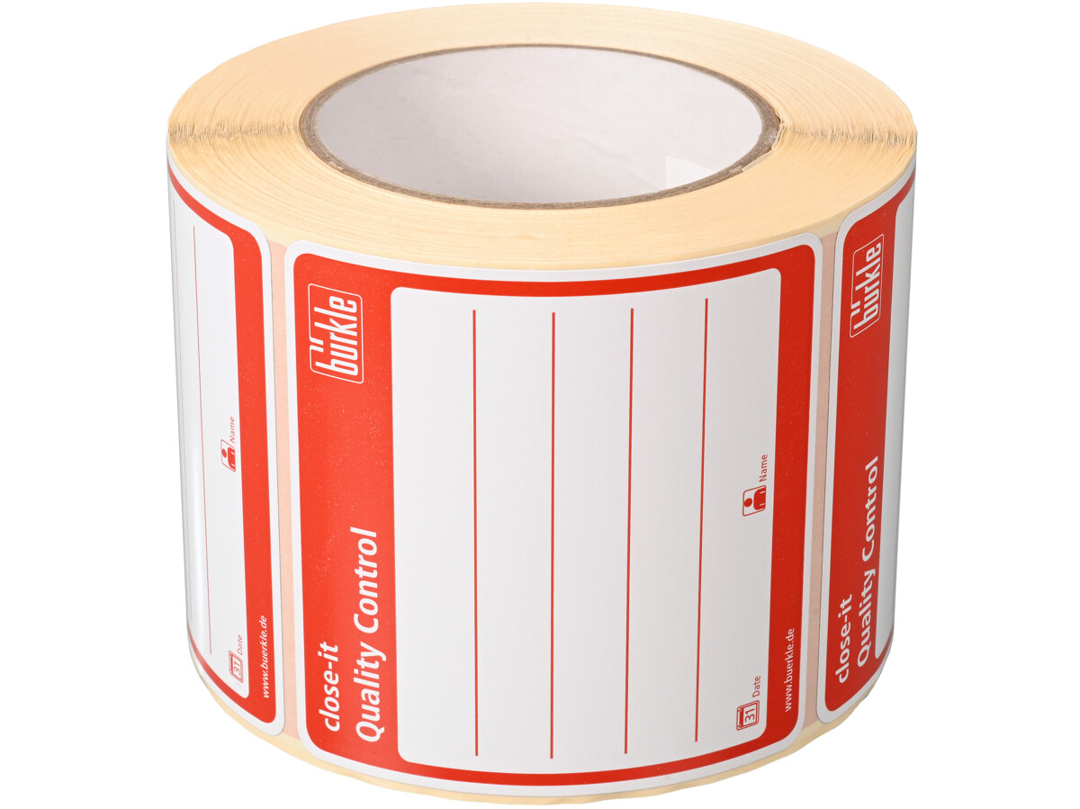 close-it control seal, 95x95 mm, red