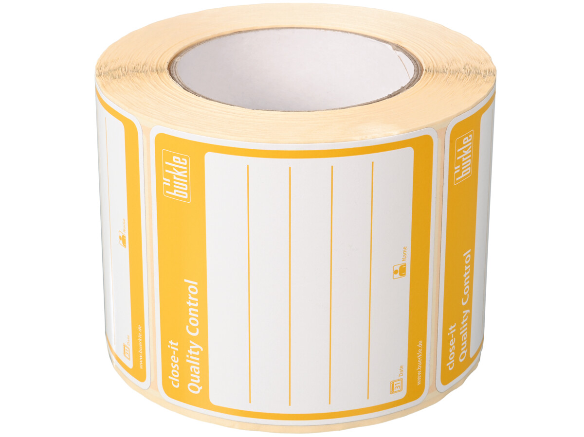 close-it control seal, 95x95 mm, yellow
