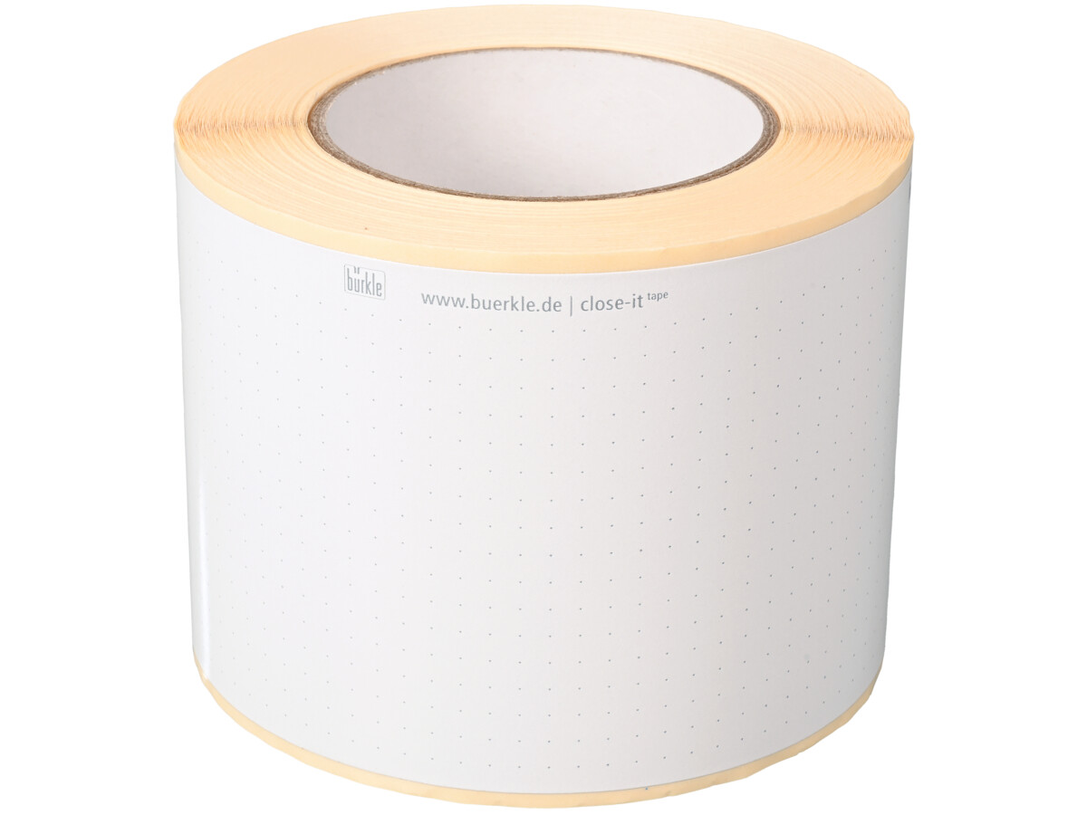 close-it tape, WxL 95 mm x 50 m, white, unprinted