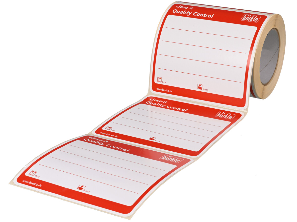 close-it maxi control seal, 150x150 mm, red