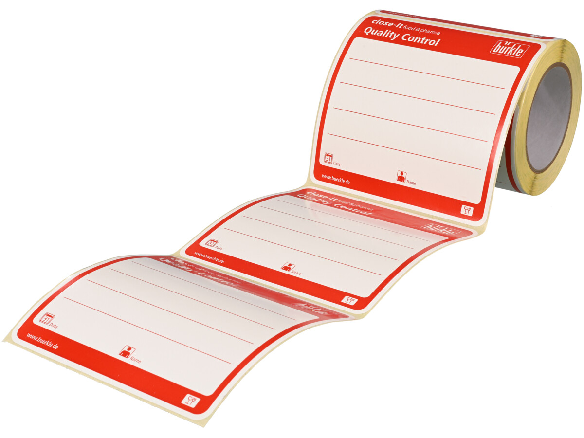 close-it food & pharma maxi seal, 150x150 mm, red