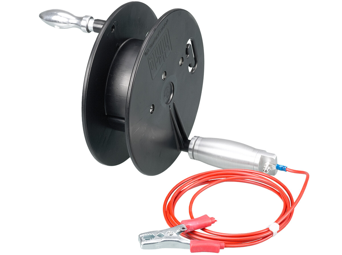 Manually-operated reel EX w/ grounding cable