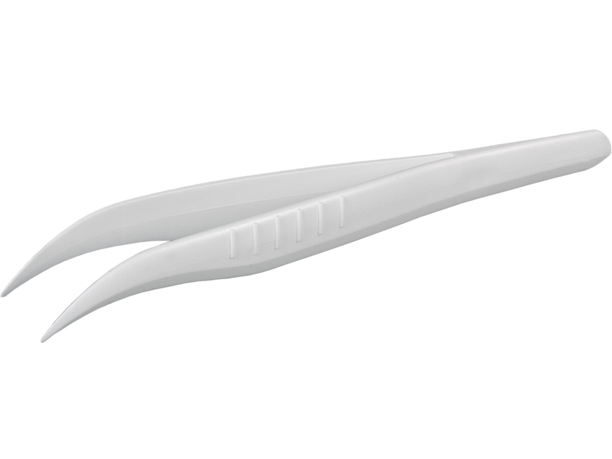 Forceps, disposable, pointed/angled, PS, sterile