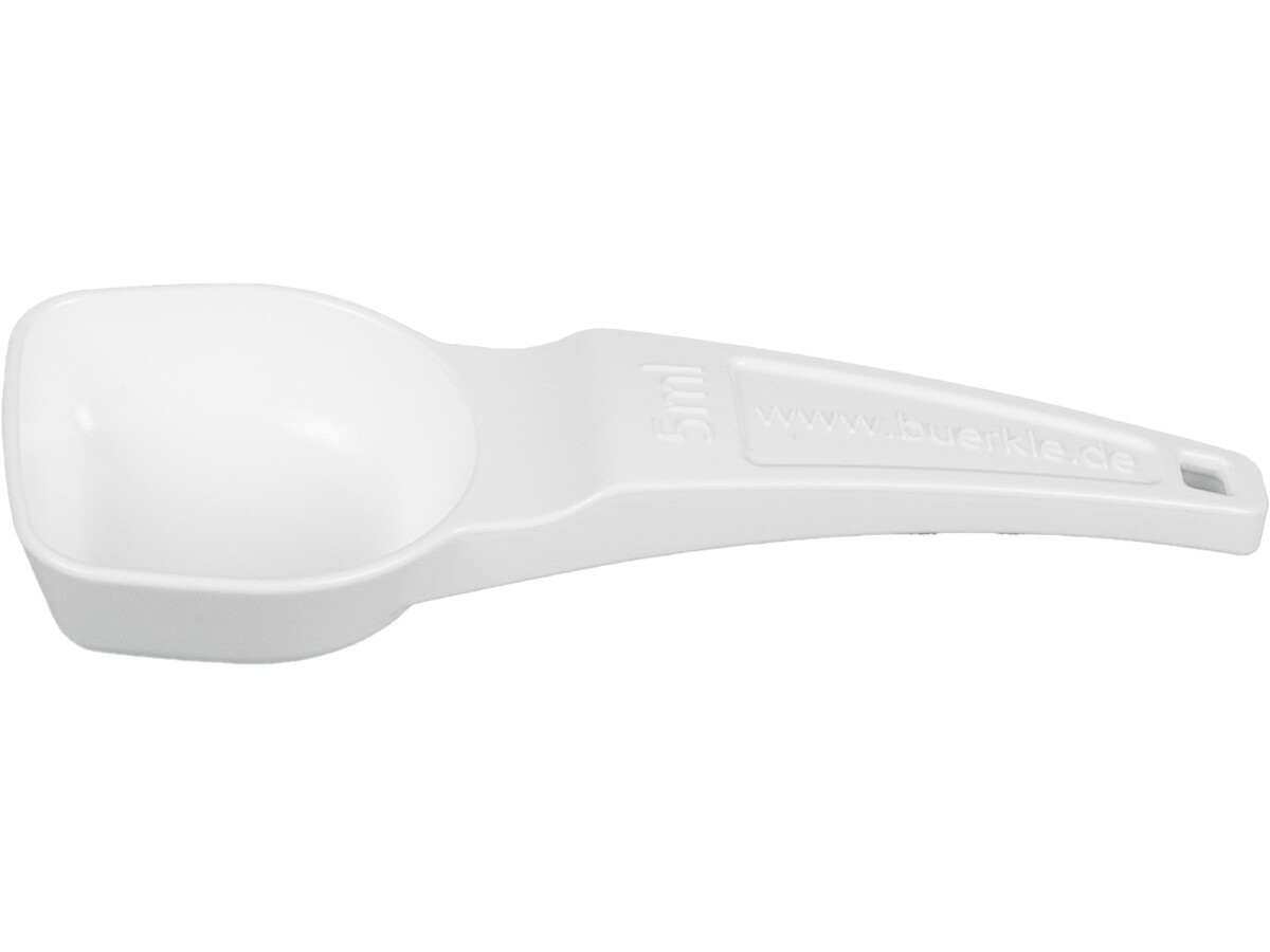 Dosing spoons 5.0 ml, PS, white, sterile