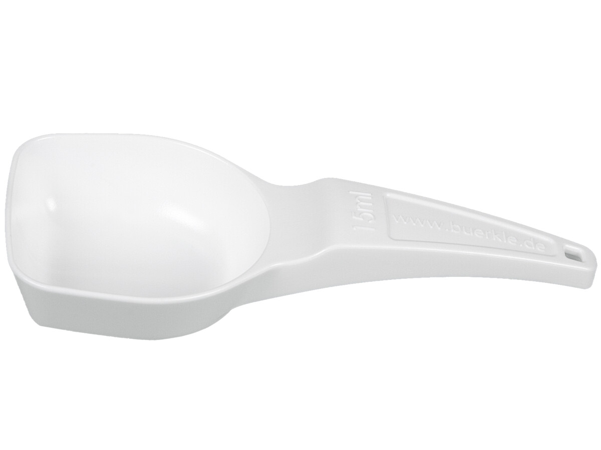 Dosing spoons 15 ml, PS, white