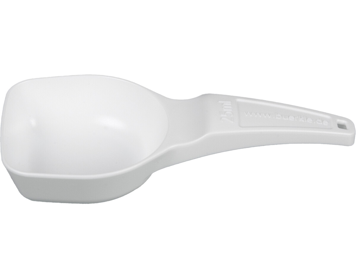 Dosing spoons 25 ml, PS, white, sterile