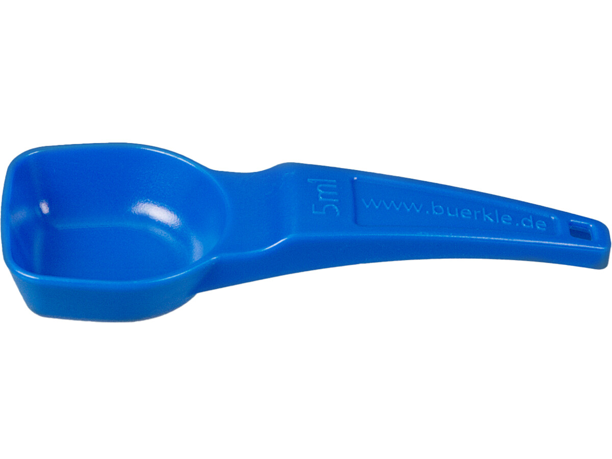 Measuring spoons 5.0 ml, PS, blue, sterile