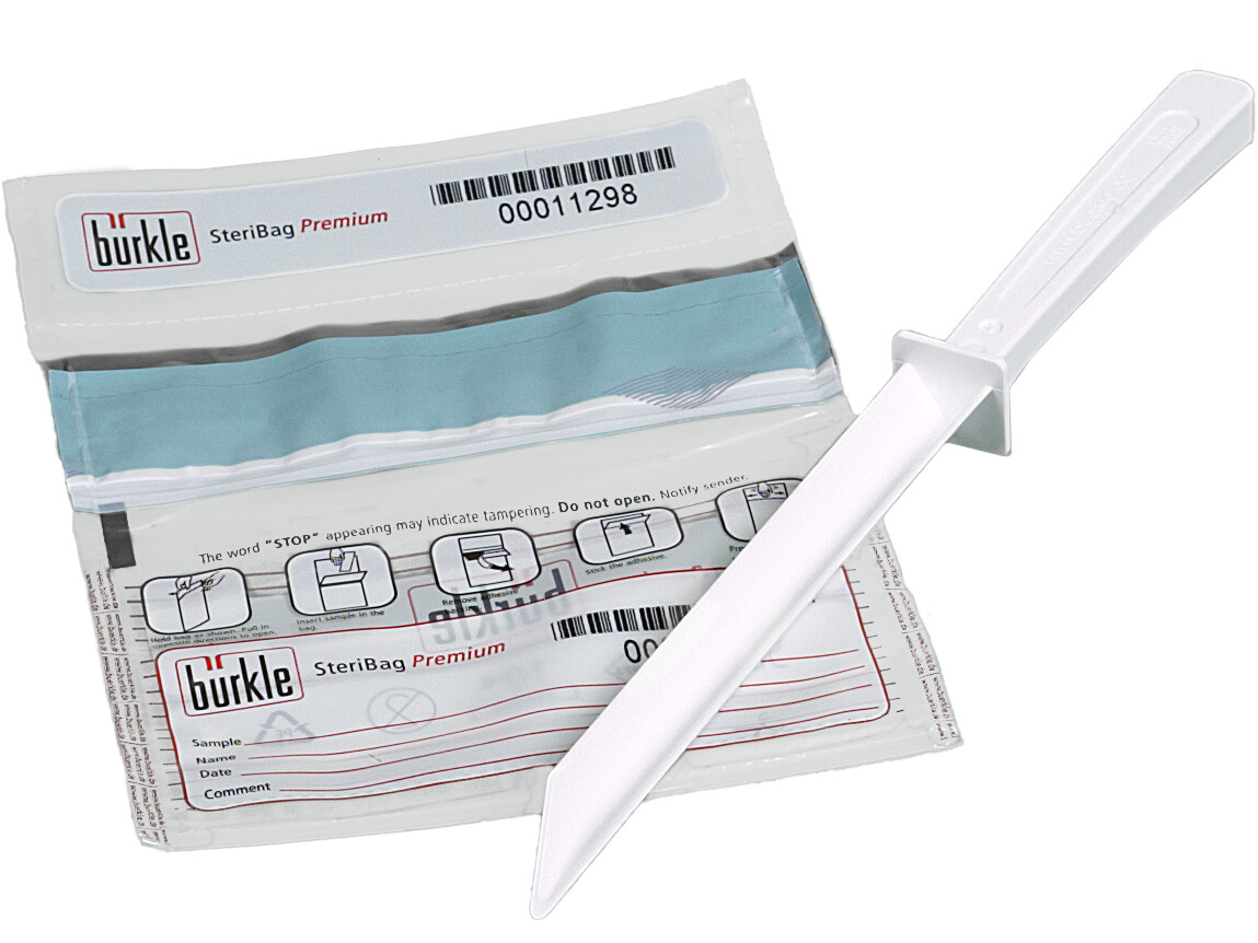 SteriPlast Kit – sterile sampling set, spatula+bag