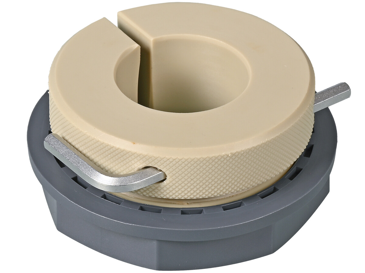 Container screw joint w/ lock nut R2", PP, Ø 60 mm