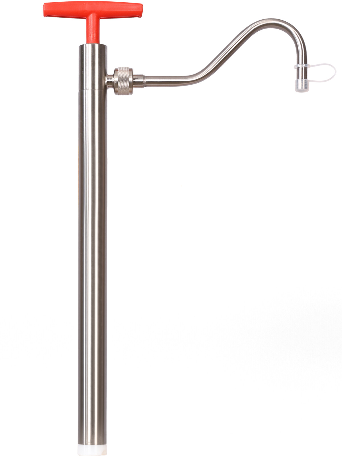 Stainless steel barrel pump w/discharge tube, 36cm