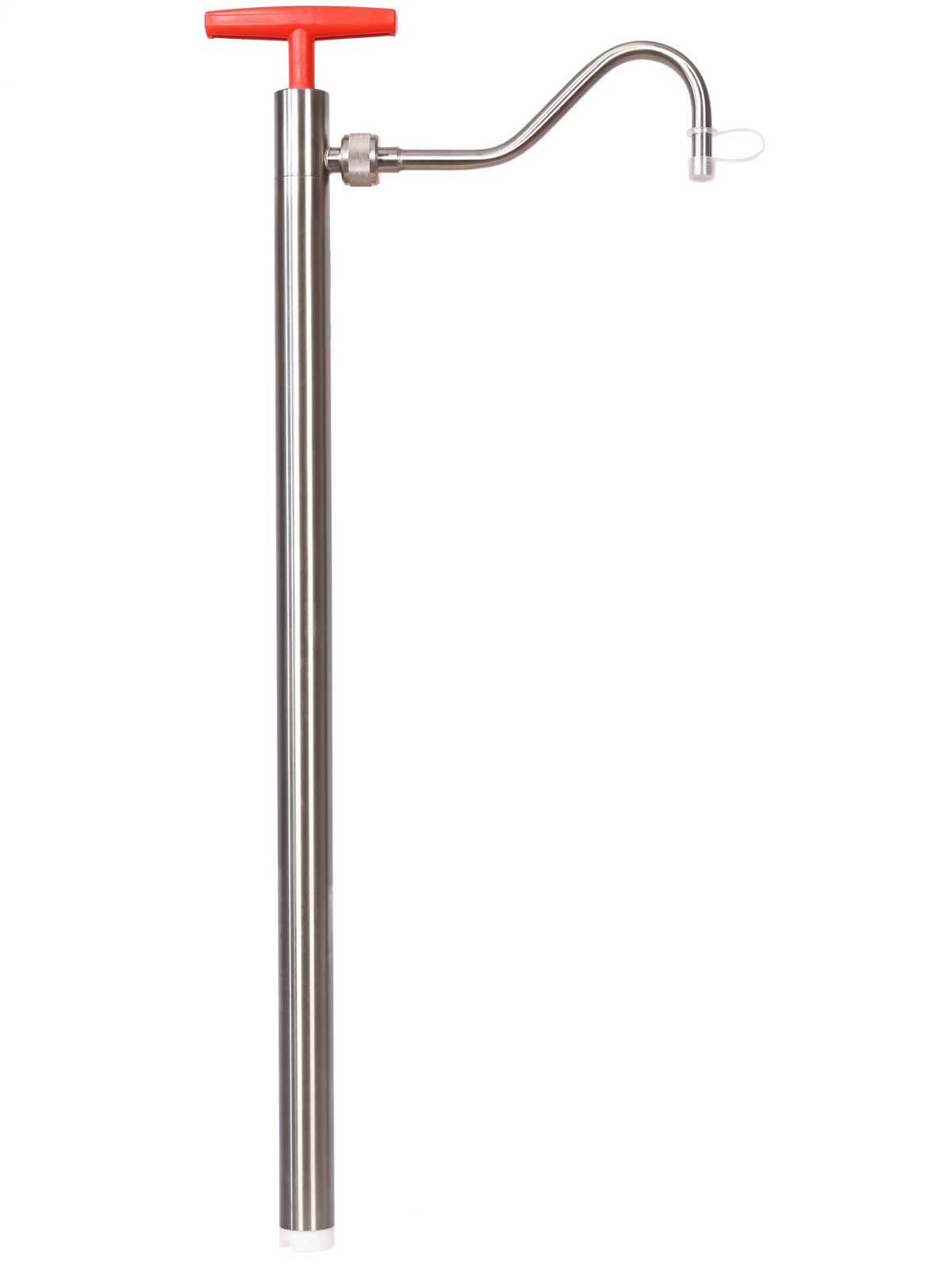 Stainless steel barrel pump w/discharge tube, 57cm