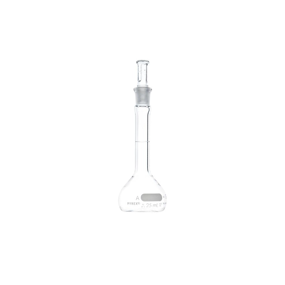 PYREX 250mL Class A Volumetric Flasks with PYREX Glass Standard Taper Stopper