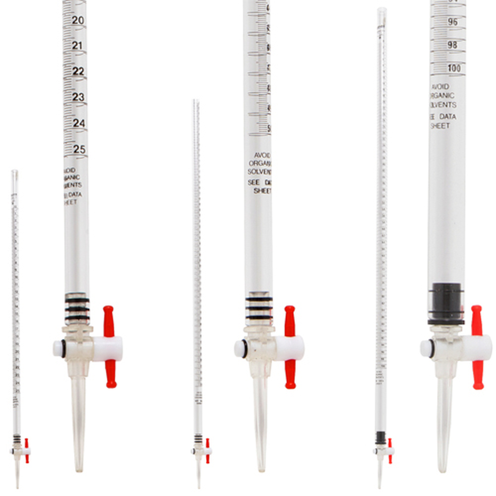 Burette Graduated, 25mL Acrylic, 1/EA