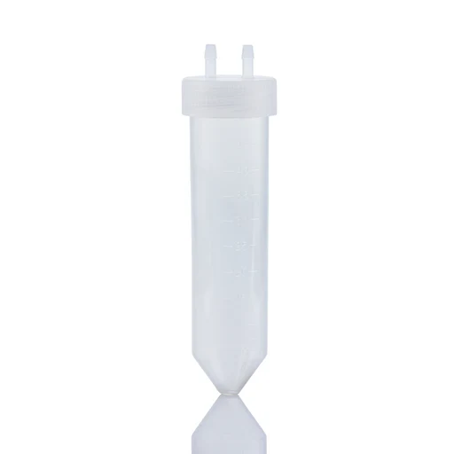 EZBio® Sample Tube Assembly, 50 mL Conical Tube, 2 x 1/8" Molded PP cap, 50/CS