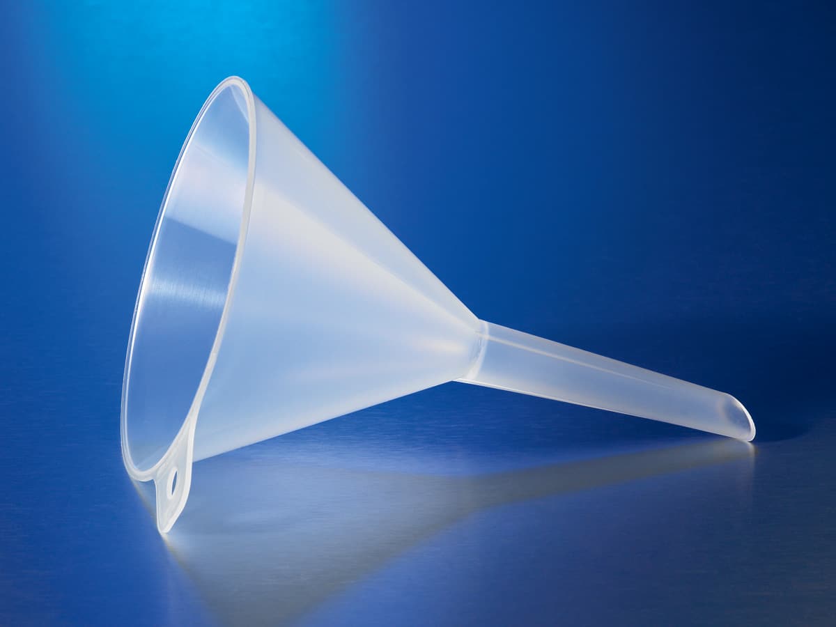 PYREX 100mL Cylindrical Separatory Funnel, Graduated, PTFE Product Standard Stopcock, Standard Taper Joints