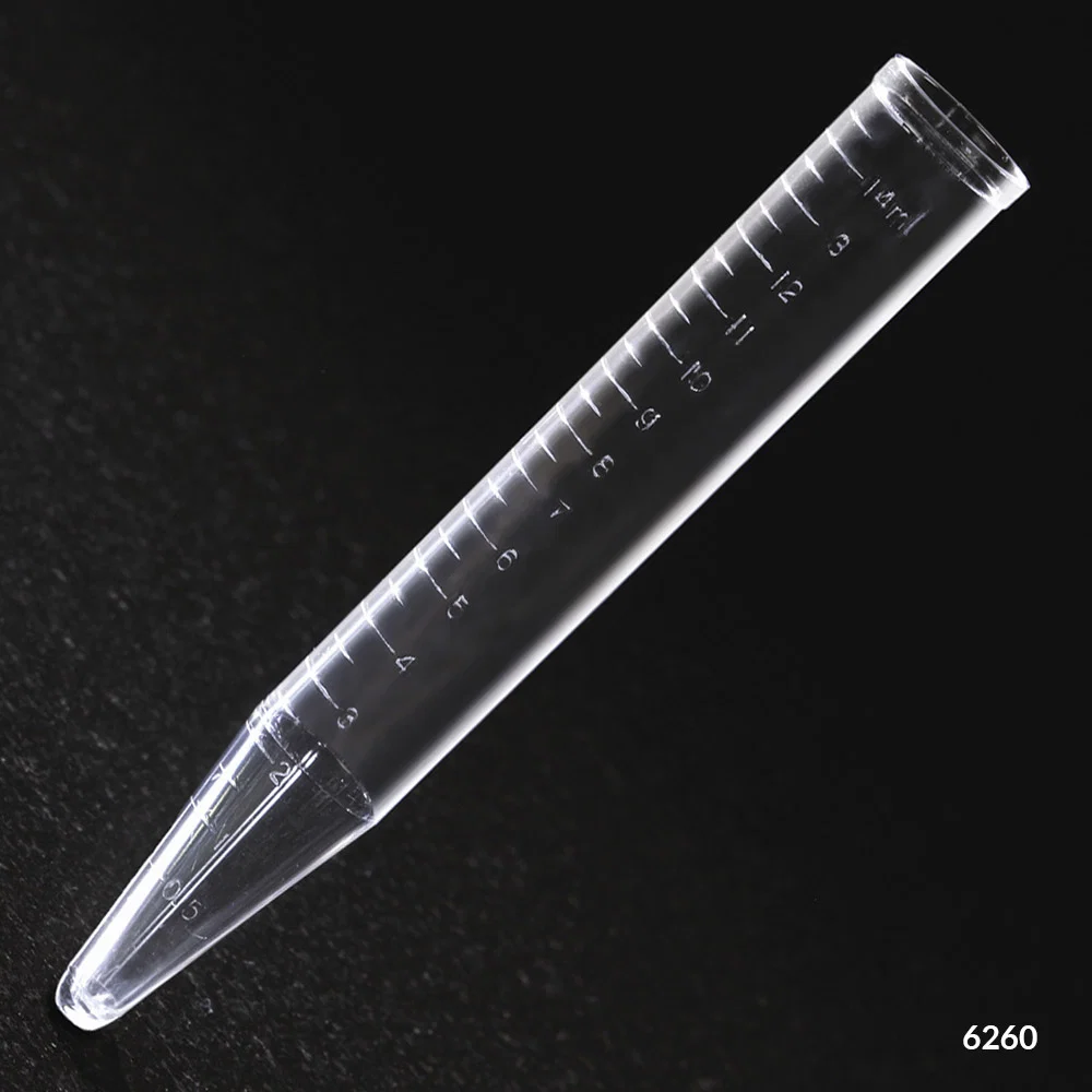 Centrifuge Tube, 15mL, PS, Molded Graduations, 250/Bag, 4 Bags/Unit