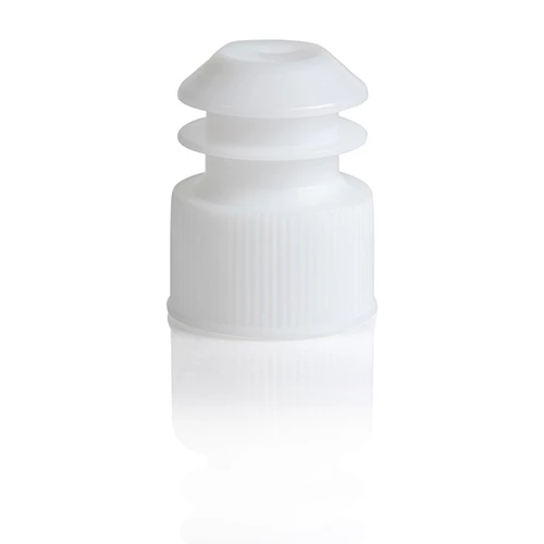 Cap, Flange Plug, 17mm, for 17mm Tubes and 15mL Centrifuge Tubes, White - PK/1