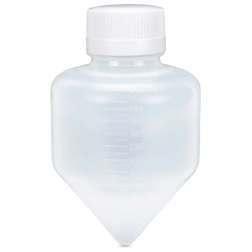Centrifuge Tube, 500mL Large Volume, Attached White Screw Cap, PP, 6/Bag - CS/36