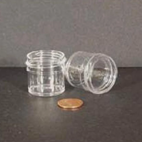 Jar, Wide Mouth, 7.5mL (1/4oz), PP, 33mm Opening, 1 x 1" (Screw Cap Packaged Separately)
