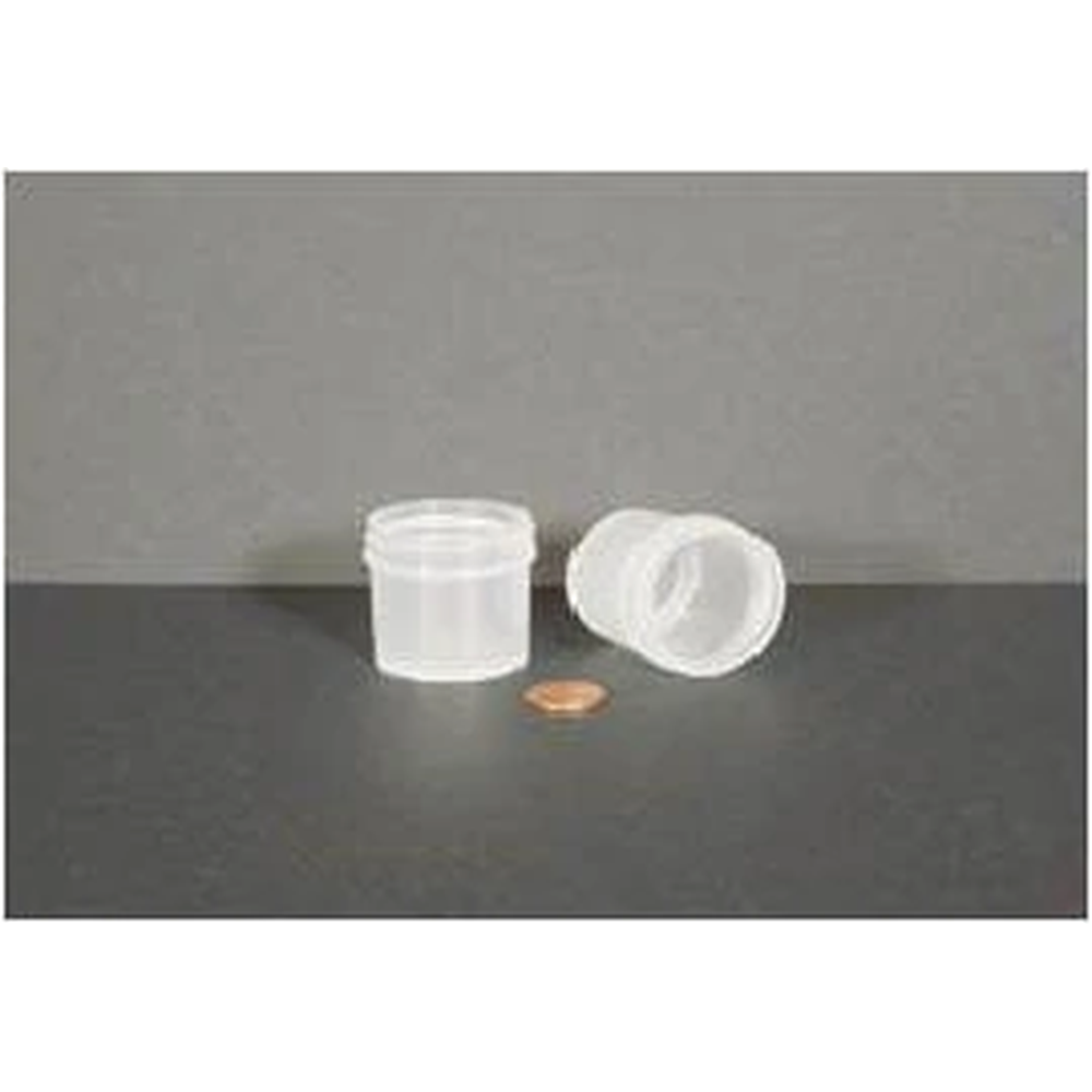 Jar, Wide Mouth, 30mL (1oz), PP, 43mm Opening, 1 3/8 x 1 7/16" (Screw Cap Packaged Separately)
