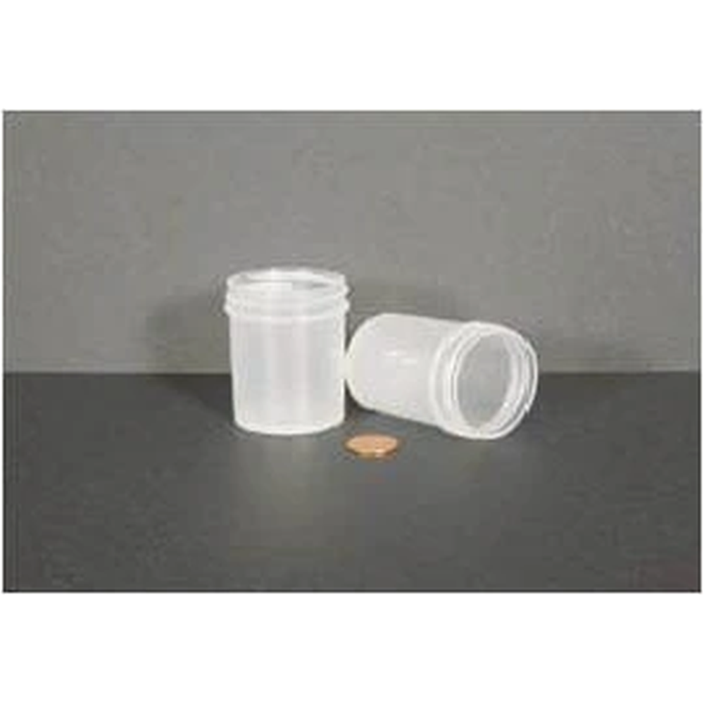Jar, Wide Mouth, 60mL (2oz), PP, 48mm Opening, 1 5/8 x 2 5/16" (Screw Cap Packaged Separately)