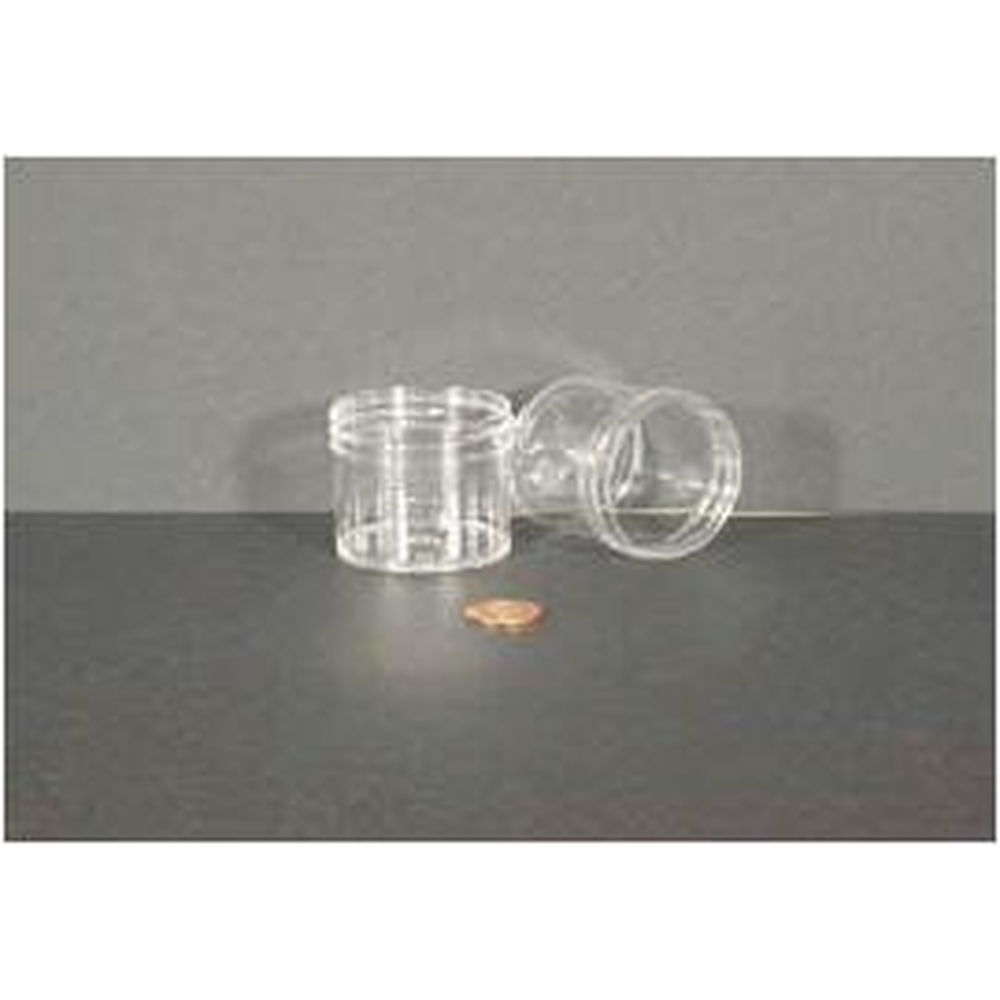 Jar, Wide Mouth, 60mL (2oz), PS, 53mm Opening, 1 13/16 x 1 11/16" (Screw Cap Packaged Separately)